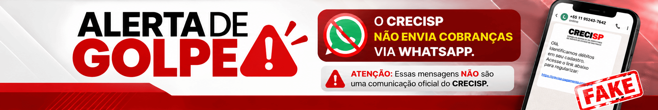 Cuidado com o golpe!